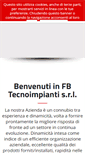 Mobile Screenshot of fbtecnoimpianti.it